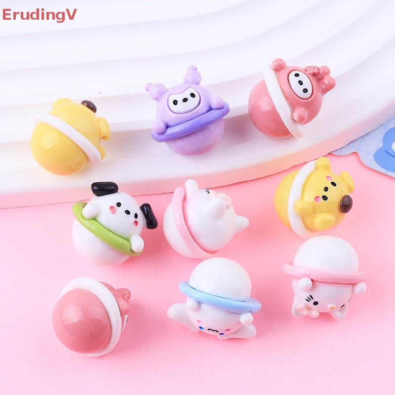 [ErudingV] Bộ 2 Kẹp Tóc Hình Kem Động Vật Ba Chiều Bằng Nhựa Resin Dễ Thương [Mới]