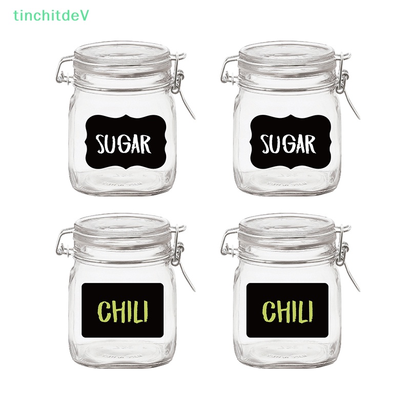 Set 6 Nhãn Dán Bảng Đen Viết Phấn Có Thể Xóa Được Dùng Cho Nhà Bếp DIY