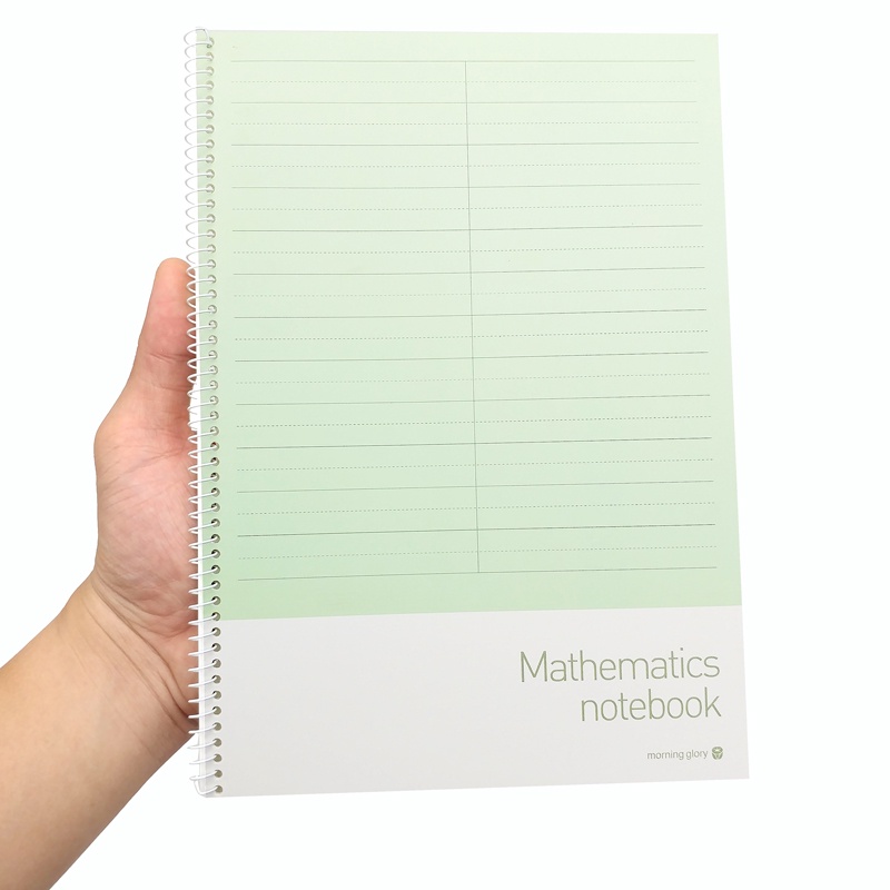 Sổ Lò Xo Toán Học - Morning Glory 10233-87195 - Màu Xanh Lá