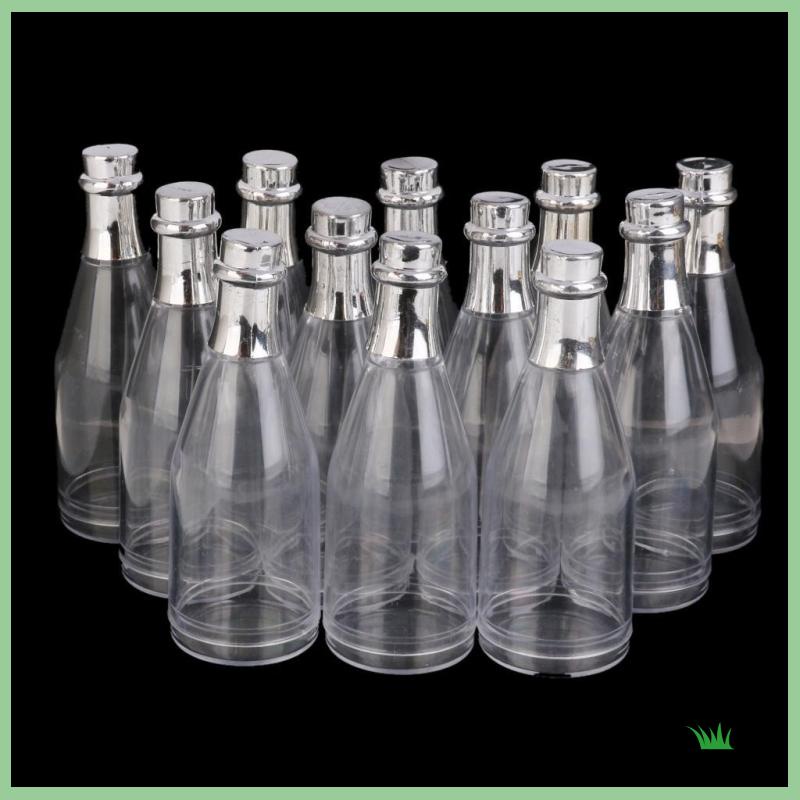 Bộ 12 Lọ Đựng Kẹo Trong Suốt Dùng Cho Tiệc Tùng / Nhà Tắm