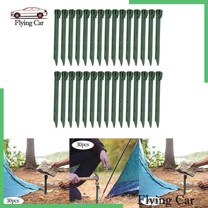 [Lzdjfmy2] Set 30 Cọc Cắm Lều Cắm Trại Chịu Được Sức Nặng Bền Bỉ Đa Năng