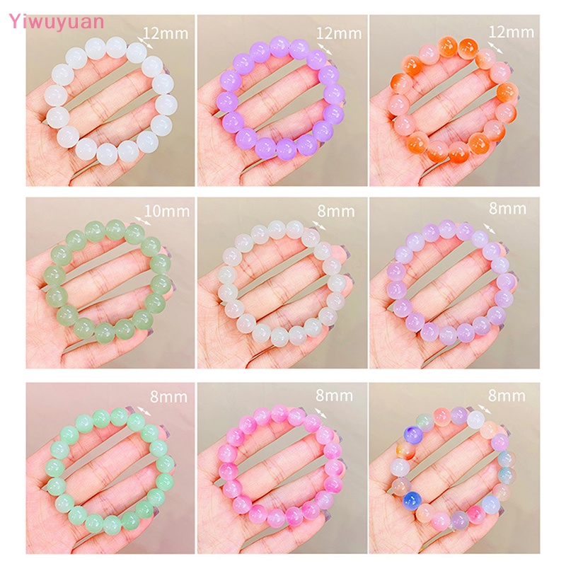 < Yiwuyuan > Vòng Đeo Tay Pha Lê Thủy Tinh Màu Gradient Có Thể Phân Hủy Cho Nữ Mới