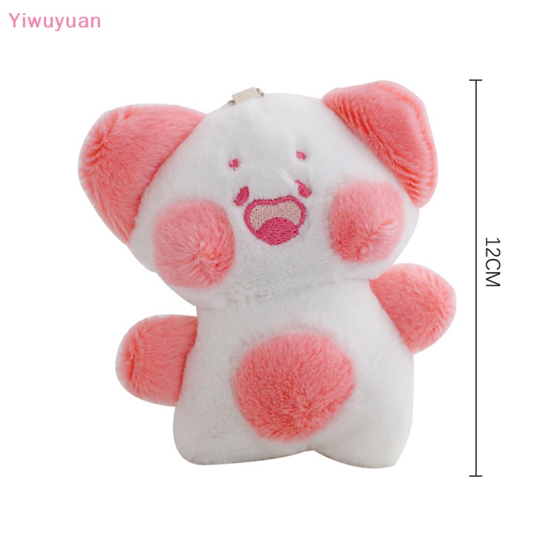 < Yiwuyuan > Móc Khóa Hình Mèo Nhồi Bông Mềm Mại Màu Sắc Đáng Yêu Sáng Tạo Trang Trí Nhà Cửa
