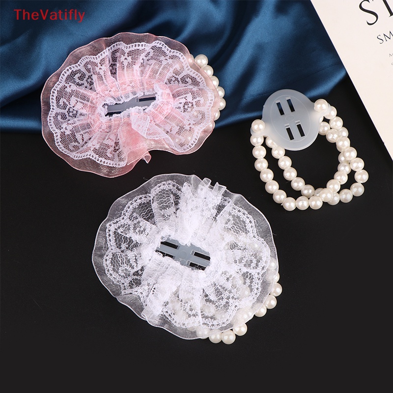 [Thevalifly] Set 2 Vòng Tay Ngọc Trai Co Giãn Làm Thủ Công Phụ Kiện Đám Cưới DIY