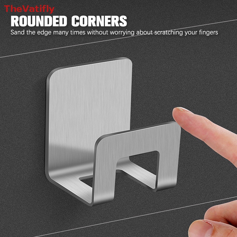 1 / 2 Giá Đỡ Mút Rửa Chén Bằng Thép Không Gỉ Tự Dính Tiện Dụng Cho Nhà Bếp