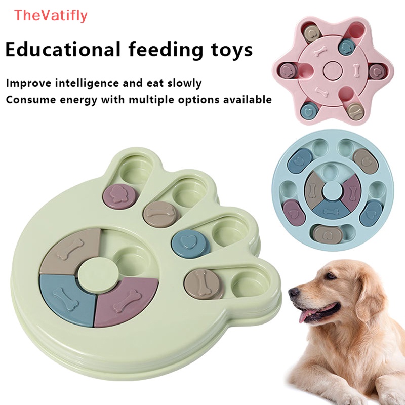 [Thevalifly] Tô Đựng Thức Ăn Nhiều Kiểu Dáng Có Thể Xoay Chống Kẹt Tay Đồ Chơi Giáo Dục Cho Thú Cưng