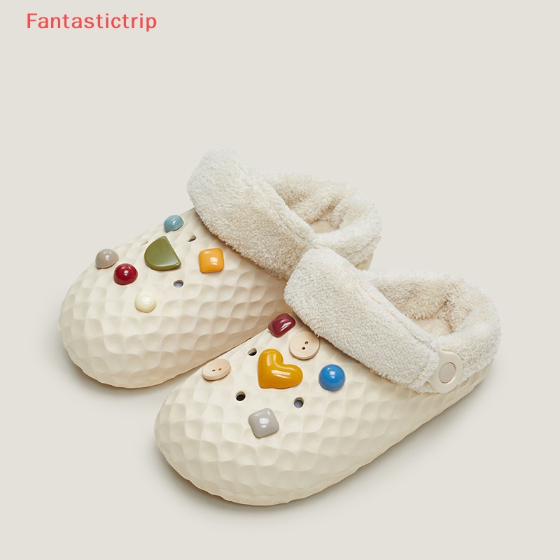 1 Cặp Giày Croc DIY Họa Tiết Hoa Hoạt Hình Dễ Thương Có Thể Tháo Rời Cho Bé