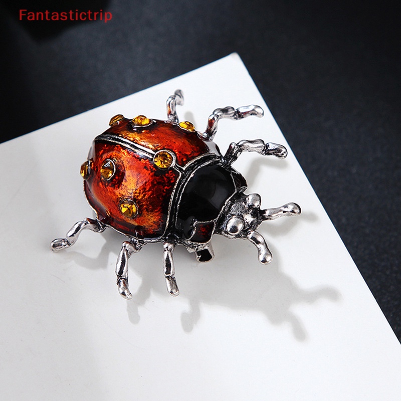 Ghim Cài Áo Hình Bọ Cánh Cứng Tráng Men Phong Cách Vintage Thời Trang Cho Nữ