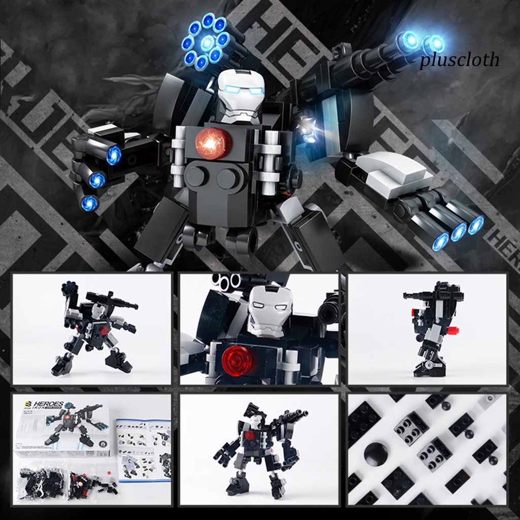 < Plus > Đồ Chơi Đồ trang trí Lắp Ráp Chiến Binh Mecha Bằng Nhựa Màu Đen Có Khớp Cử Động DIY Làm Quà Tặng Cho Bé