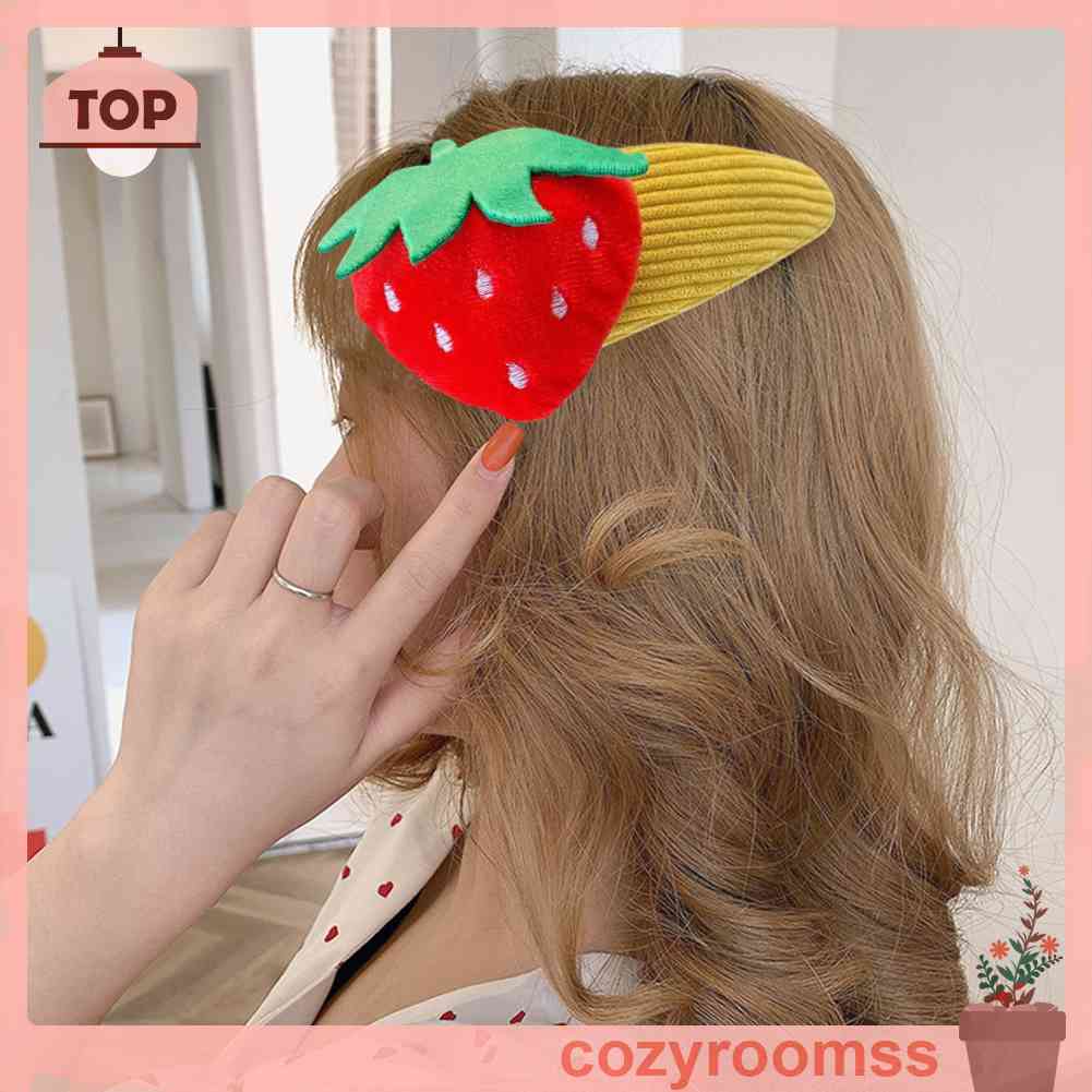 Kẹp Tóc Trang Điểm Hình Thú &amp; Trái Cây Dễ Thương Cho Nữ