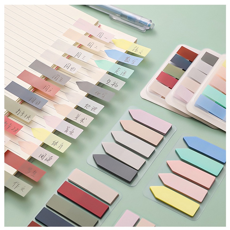 Giấy note DUDU, giấy dán ghi chú đánh dấu tự dính màu PASTEL HUỲNH QUANG