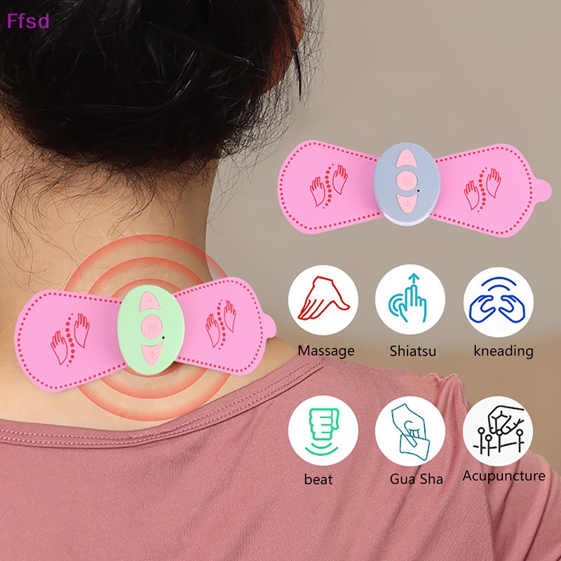 {Ffsd} Máy Massage Điện EMS Mini Dán Kích Thích Mát Xa Lưng Cổ Nhỏ Gọn * Bán Chạy