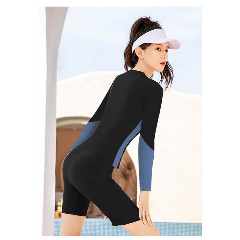 Bộ Đồ Bơi Thể Thao Dài Tay Size Lớn Thời Trang Dành Cho Nữ