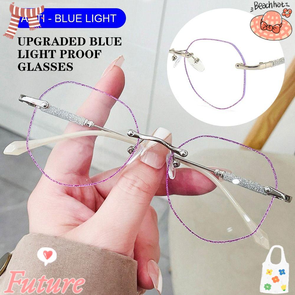 Kính Chống Ánh Sáng Xanh Siêu Nhẹ Bảo Vệ Mắt Cho Nam Nữ