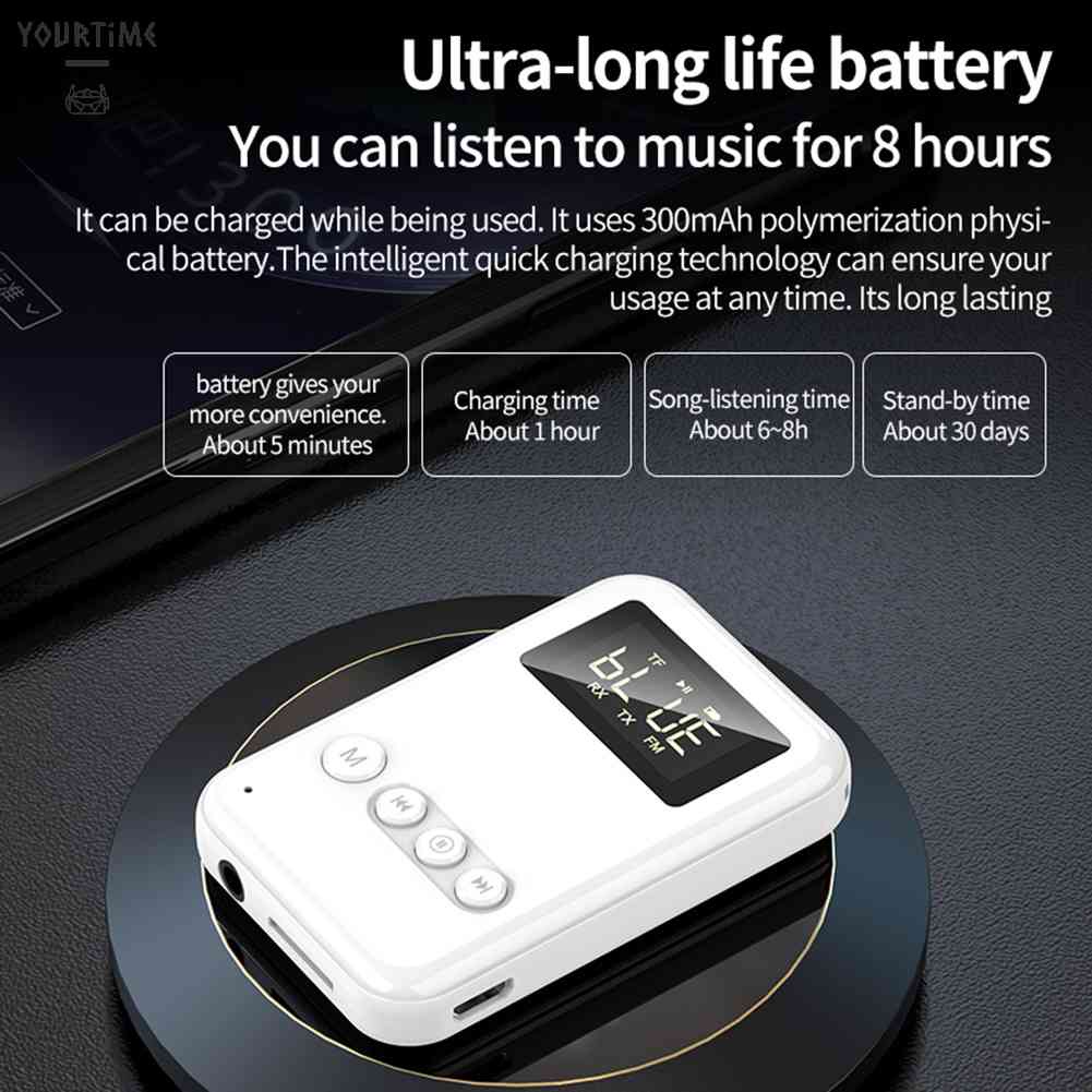 Bộ Thu Tín Hiệu Bluetooth 5.0 Có Màn Hình LED HD Cho Loa