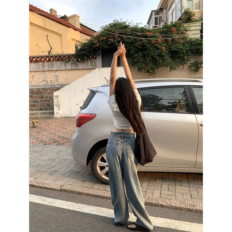 Áo baby tee Thun croptop Cotton Nguyên Chất Ngắn Tay Thời Trang Mùa Hè 2023 Phong Cách Mới Cho Nữ