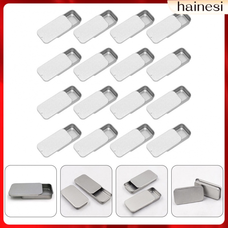 Hộp Thiếc 16 Ngăn Hình Chữ Nhật Đựng Trang Sức Tiện Dụng