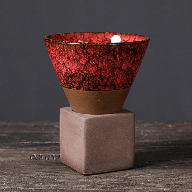 Bộ 2 Tách Uống Trà Bằng Sứ Họa Tiết Hoa Phong Cách Kung Fu Độc Đáo Trang Trí Nhà Hàng / Quán Cà