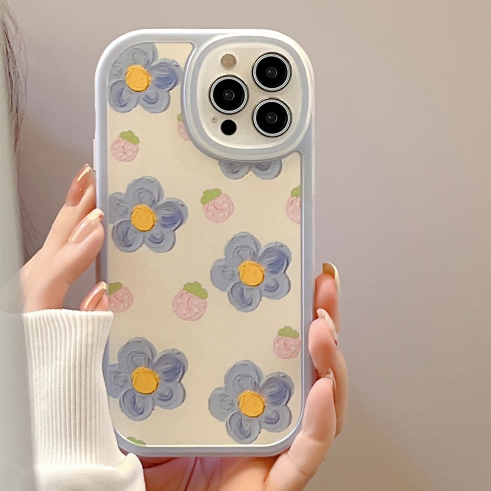 Ốp Điện Thoại TPU Mềm Chống Bụi Họa Tiết Hoa Mùa Hè Cho IPhone 14 Pro Max 13 12 11 Pro Max XS XR 7 8 Plus