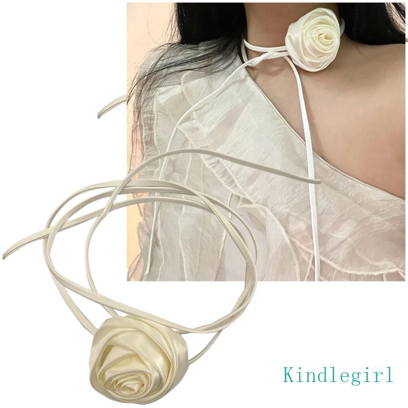 Vòng Cổ Choker Phối Ren Hoa Phong Cách Gothic Thời Trang Cho Nữ