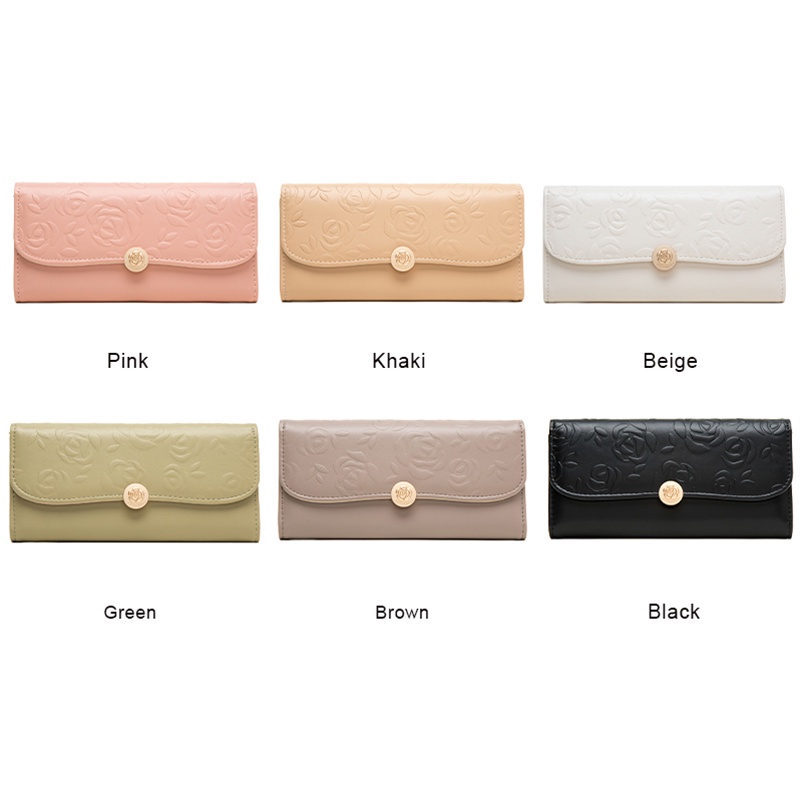 Ví Nữ Dài Thời Trang Họa Tiết Hoa