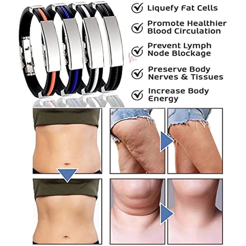 Vòng Tay Silicon Thép Titan Bốn Màu Giảm Đau Tốt Cho Sức Khỏe Thời Trang Cho Nam Và Nữ