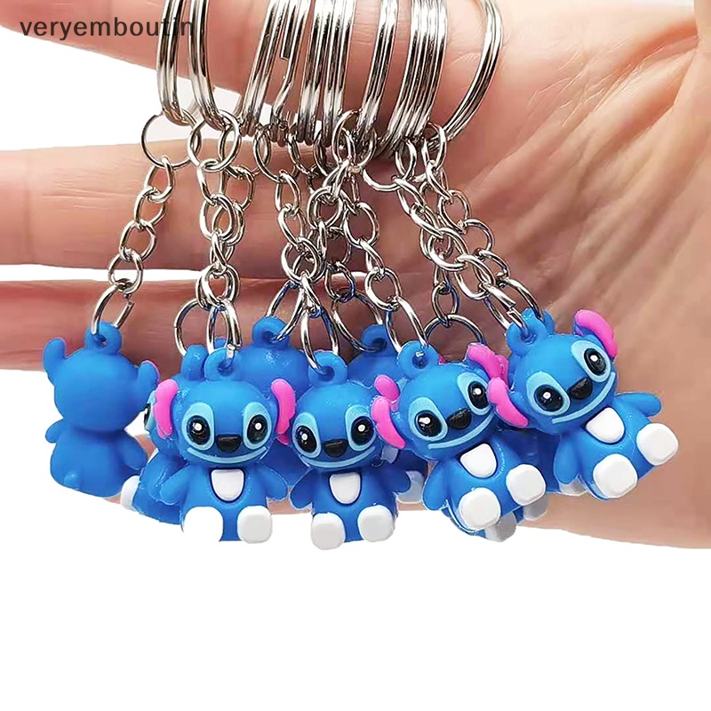 2 Móc Khóa Hình Búp Bê Stitch Dễ Thương