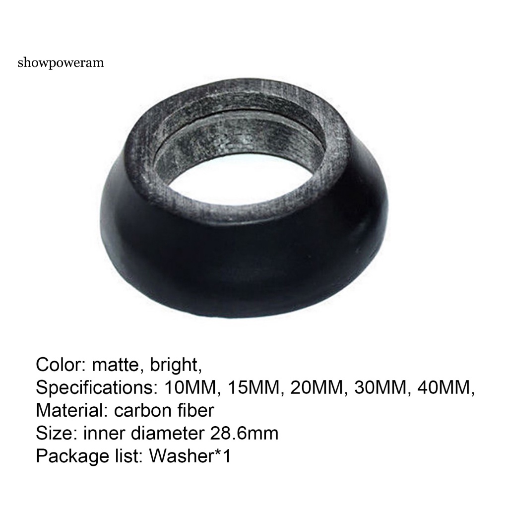 Vòng Đệm Cổ Bằng Sợi Carbon 28.6mm Gọn Nhẹ Siêu Bền Tiện Dụng Cho Xe Đạp