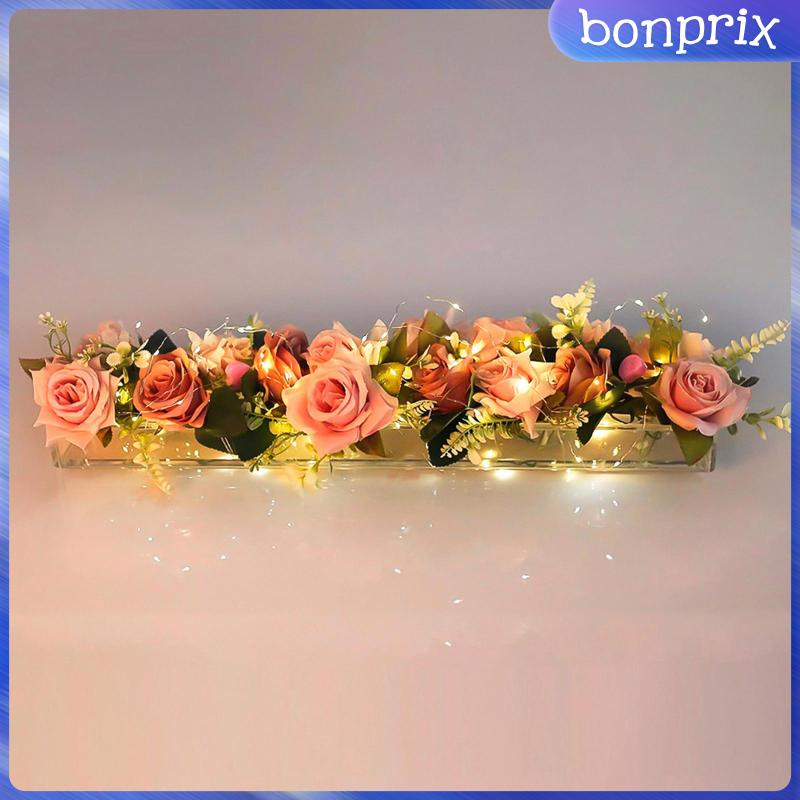 Chậu Hoa Hình Chữ Nhật Bằng Acrylic Kèm Giá Đỡ Tiện Dụng Cho Văn Phòng / Tiệc Tùng