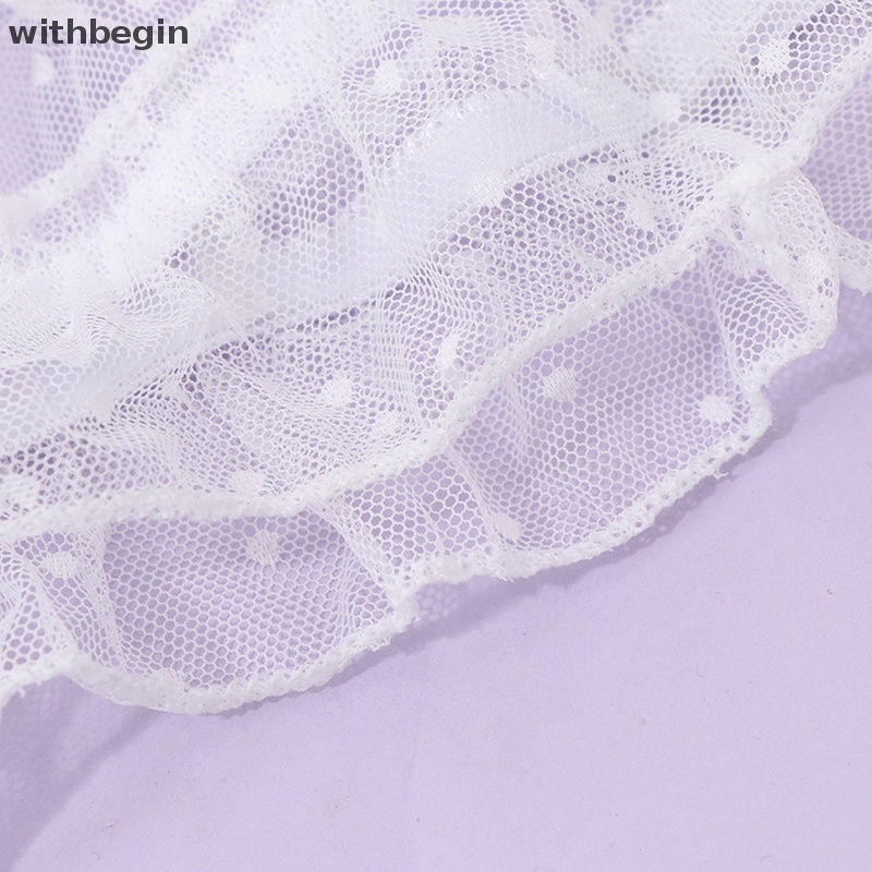 Bộ Đồ Lót Lưới Họa Tiết Chấm Bi Quyến Rũ Cho Nữ