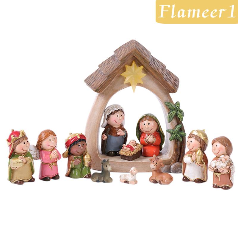 [Flameameer1] X Mô Hình Tượng Jesus Điêu Khắc Để Bàn Phòng Khách Nhà Thờ