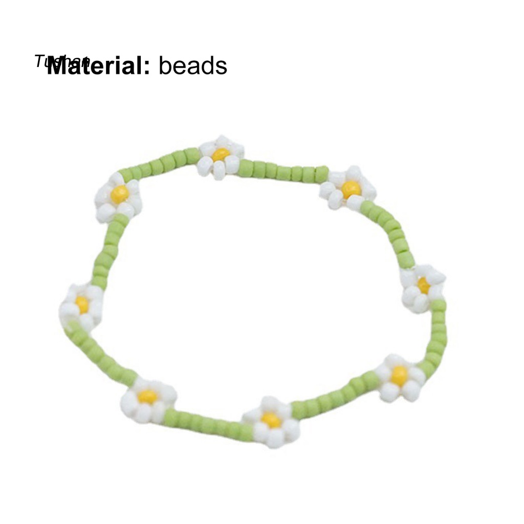 Vòng Tay Chuỗi Hạt Đính Hoa Tinh Tế Thời Trang Cho Nữ