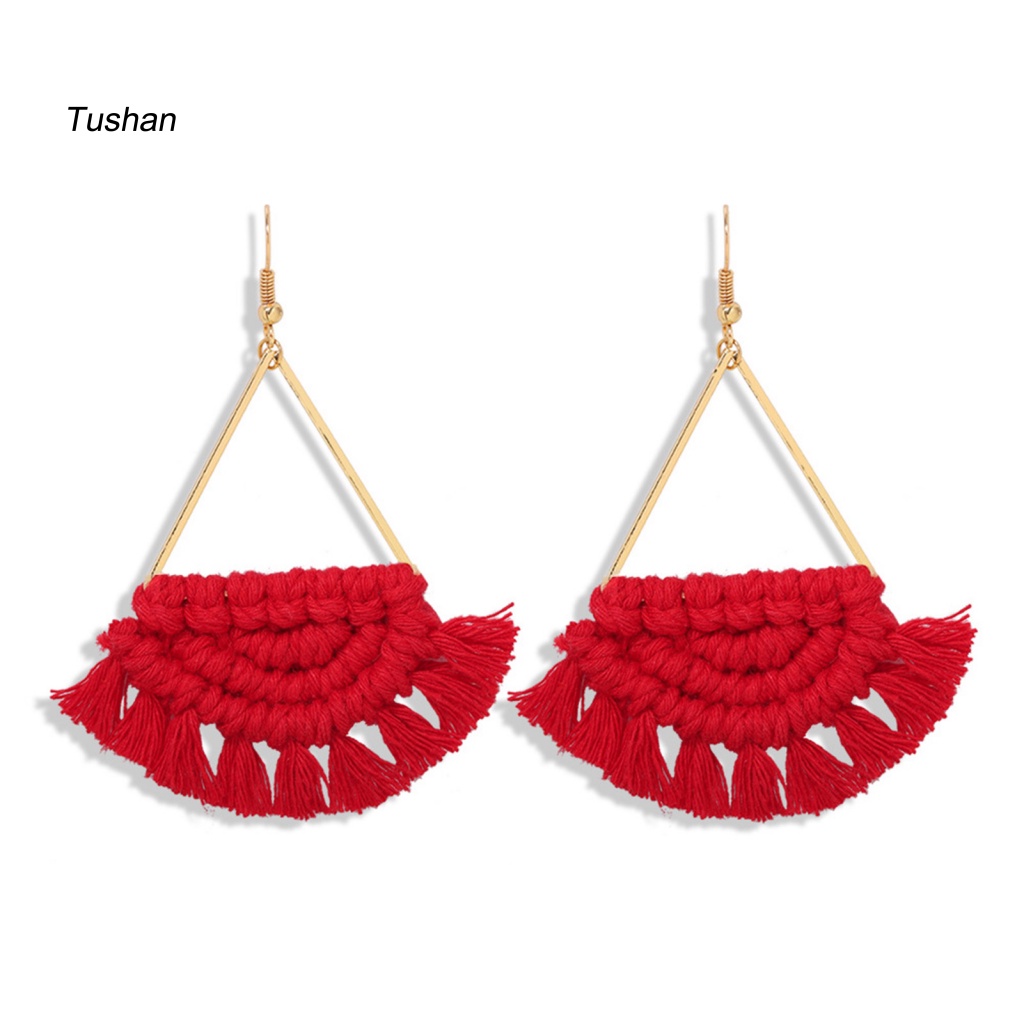 1 Đôi Bông Tai Dáng Dài Hình Bán Nguyệt Sáng Tạo Cho Nữ