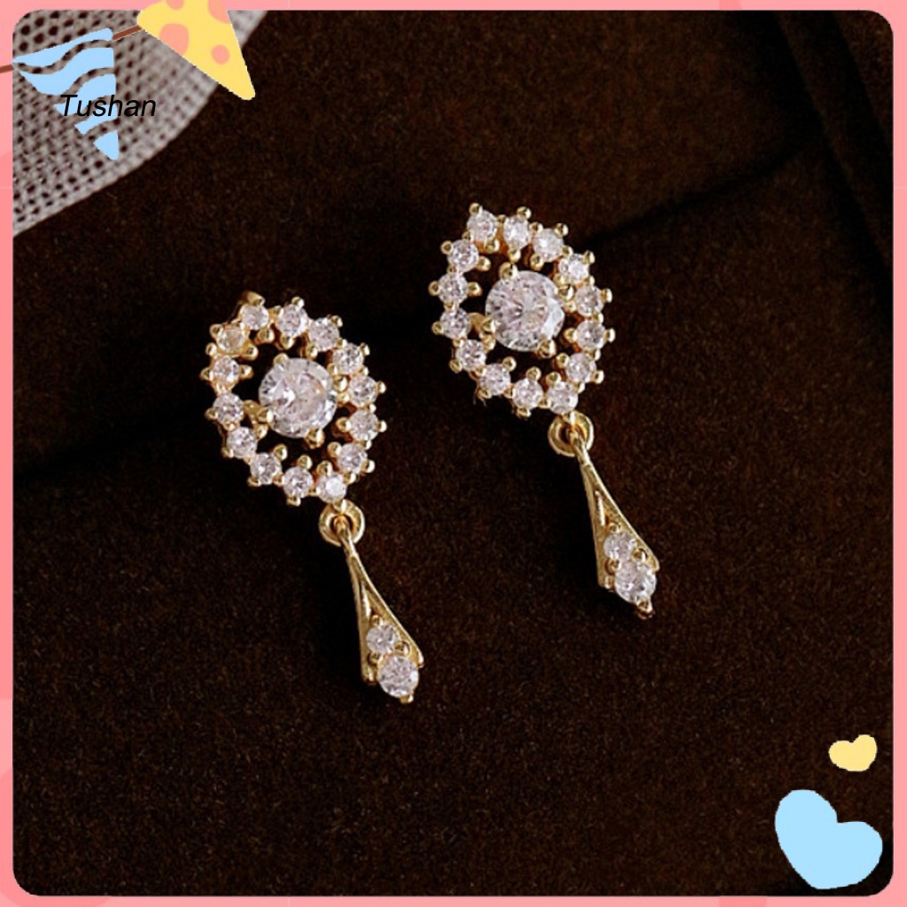 1 Đôi Bông Tai Tua Rua Phong Cách Vintage Thời Trang