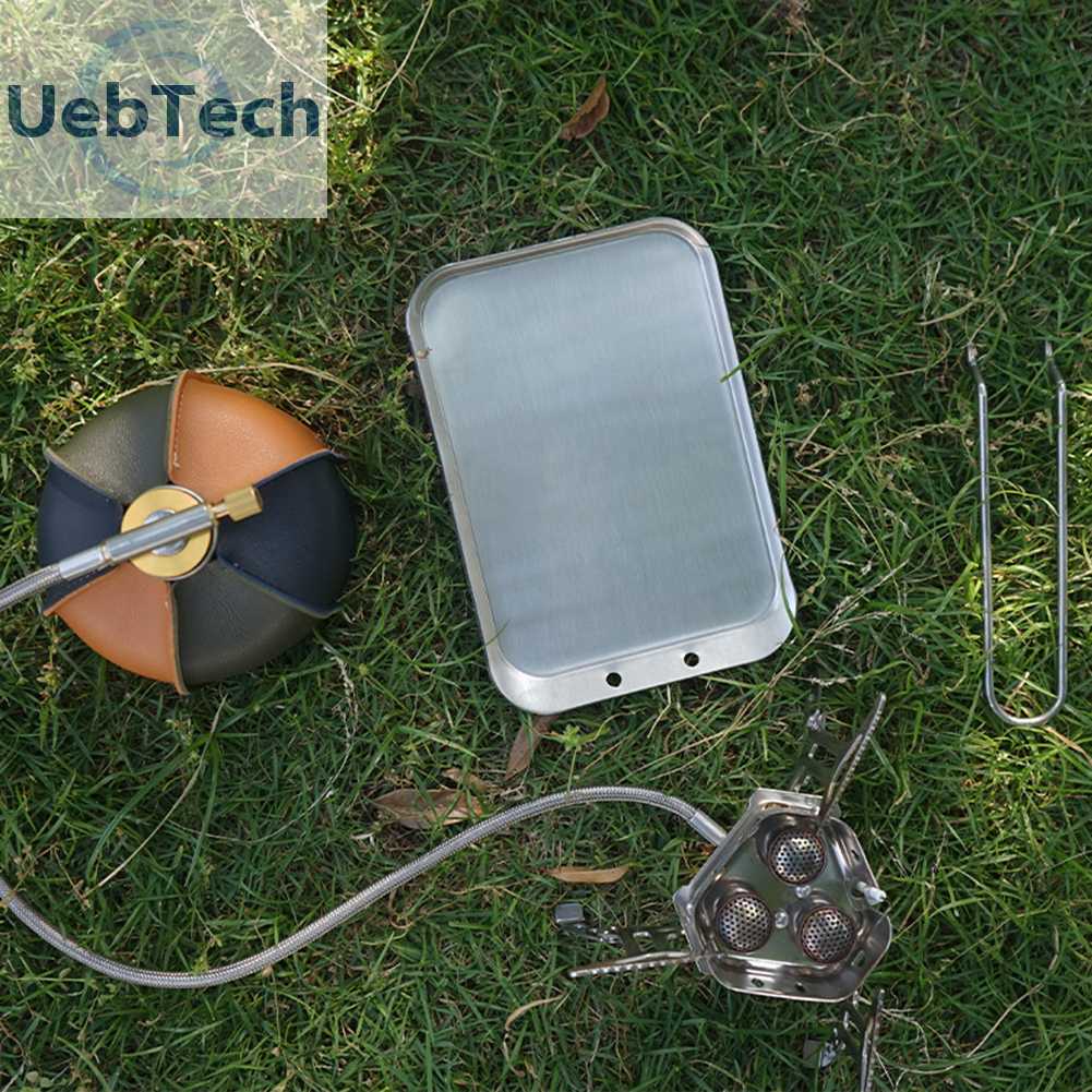 Đĩa Nướng Bbq Bằng Thép Không Gỉ Có Tay Cầm Có Thể Tháo Rời Tiện