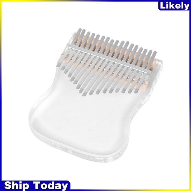 Đàn Kalimba 17 Phím Bằng Acrylic Trong Suốt Dành Cho Người Mới Bắt Đầu