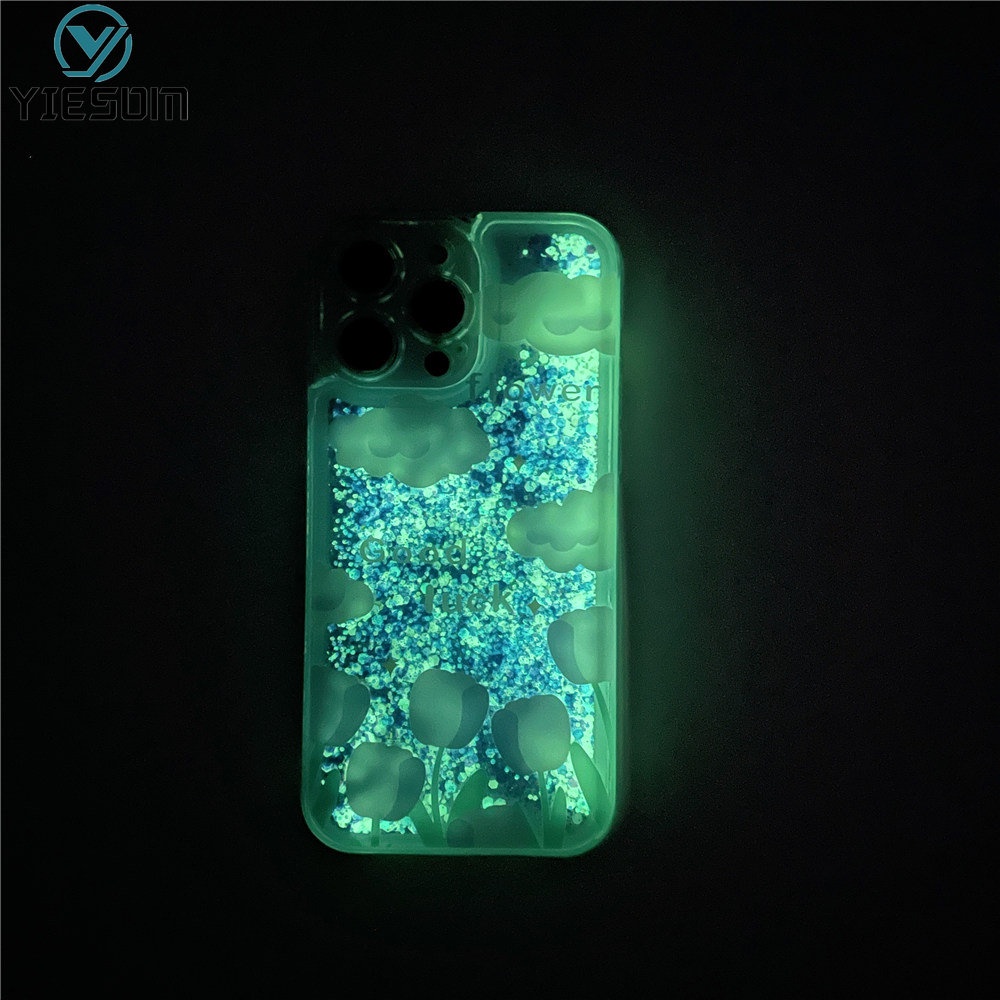 Ốp Điện Thoại Silicone Mềm Phối Kim Tuyến Nước Cho iPhone 14 13 12 11 Pro Max XR X XS Max 7 8 Plus 12 13 Mini 14 Plus