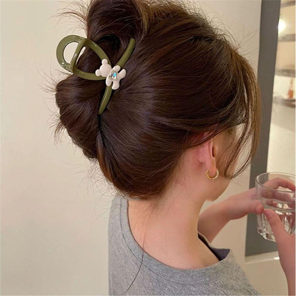 Kẹp Tóc Đuôi Ngựa Hình Trái Tim Đơn Giản Thời Trang Dành Cho Nữ