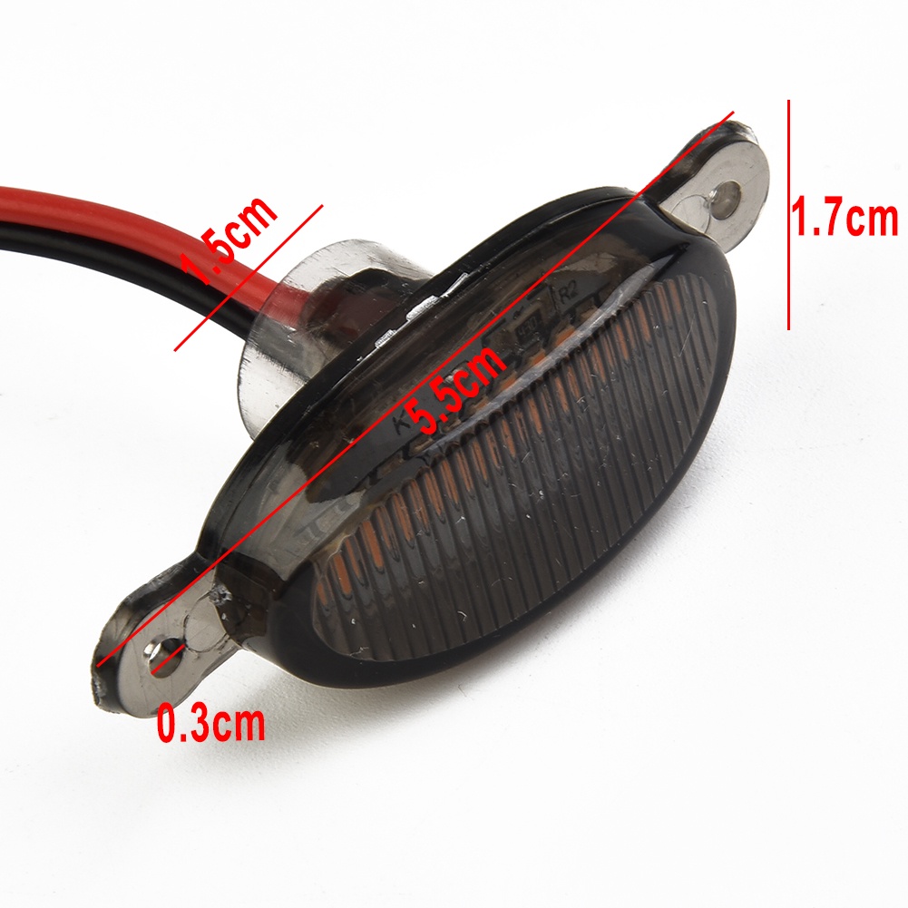 Ốp Nhựa ABS 12 Đèn Led Gắn Lưới Tản Nhiệt Phía Trước Xe Hơi Màu Hổ Phách