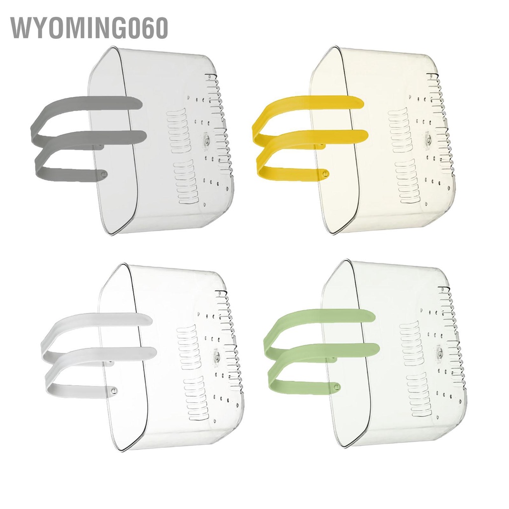 Wyoming060 Rổ cầm tay trong suốt Tay thoải mái Lỗ thông gió Dễ dàng truy cập Giỏ đựng trái cây đa năng cho cắm trại