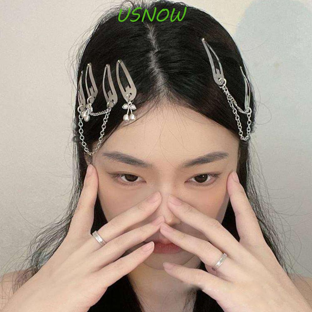 Kẹp Tóc Hợp Kim Hình Chú Gấu Và Cherry Đơn Giản Phong Cách Hàn Quốc Cho Nữ