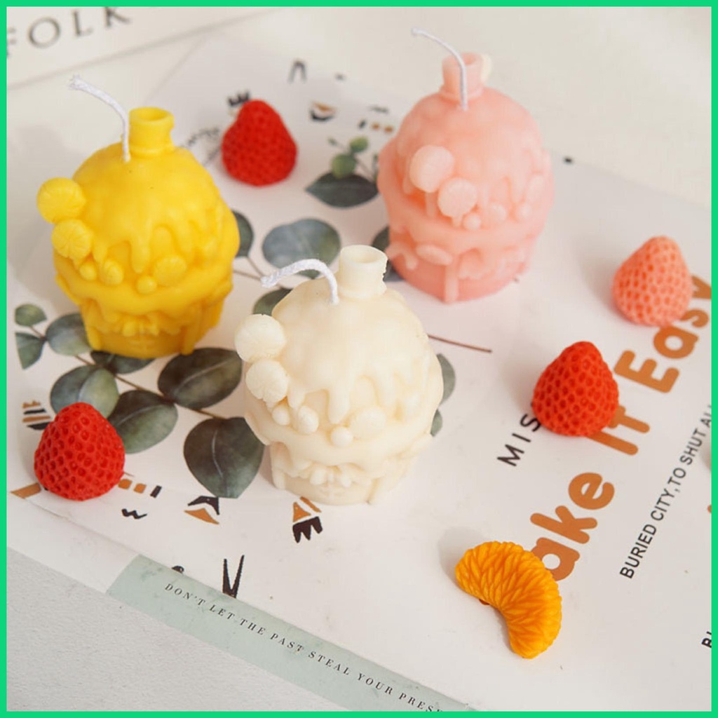 Khuôn Silicon Làm Nến Hình Ngôi Nhà Dễ Thương Đa Năng Có Thể Tái Sử Dụng