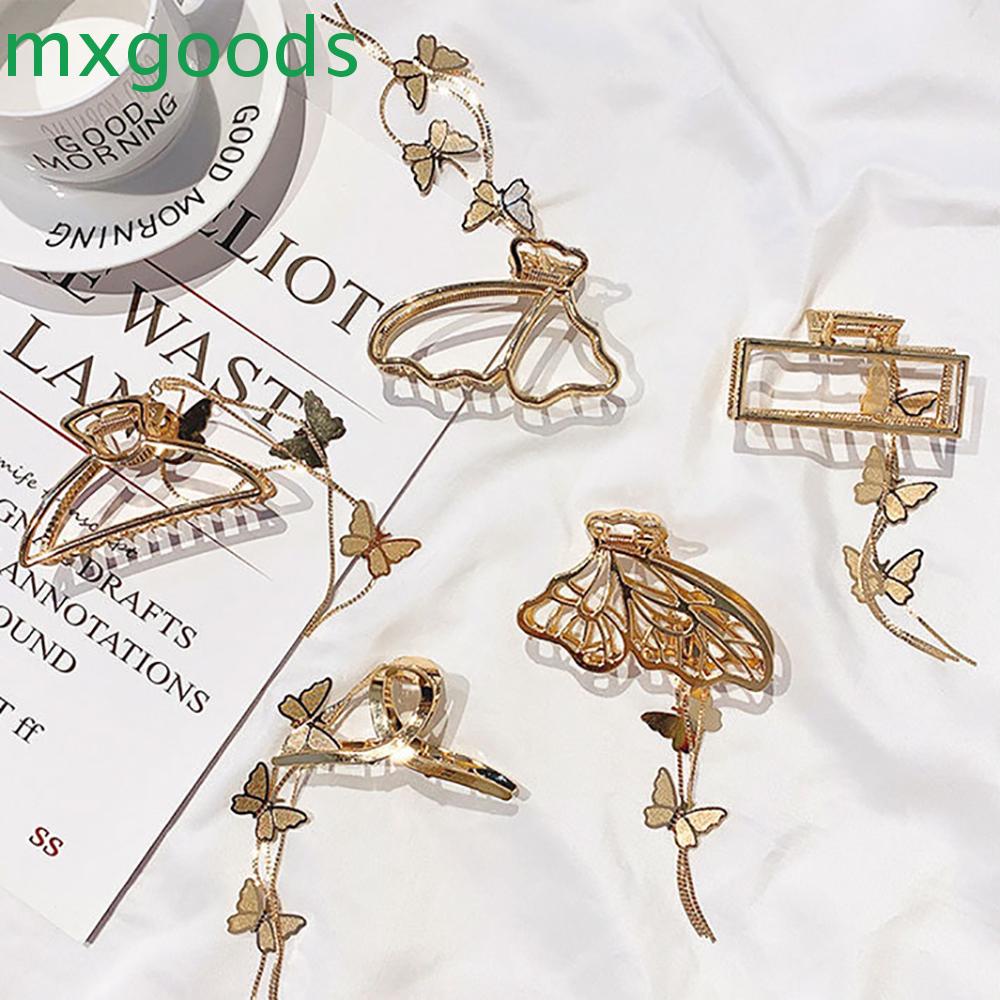 Kẹp Tóc Hình Bướm Bằng Hợp Kim Phối Tua Rua Thời Trang