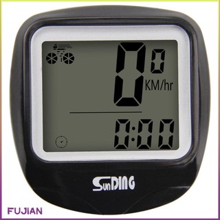 Sunding Bike Computer Speedometer Wired Waterproof Bicycle Odometer Cycle Multi-Function Lcd Back-Light Display [B/4]