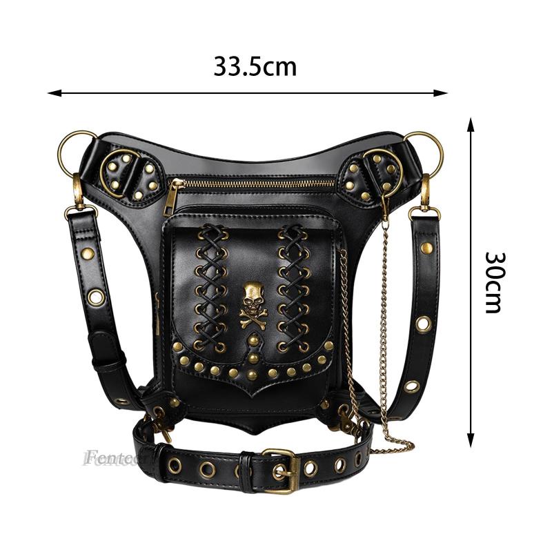 [Fenteer1] Túi Đeo Hông / Hông Phong Cách Steampunk Với Dây Đeo Có Thể Điều Chỉnh