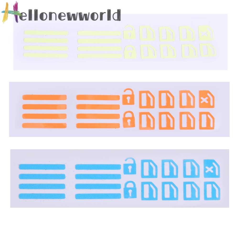 Miếng Dán Nút Điều Khiển Nâng Cửa Sổ Xe Hơi Màu Dạ Quang