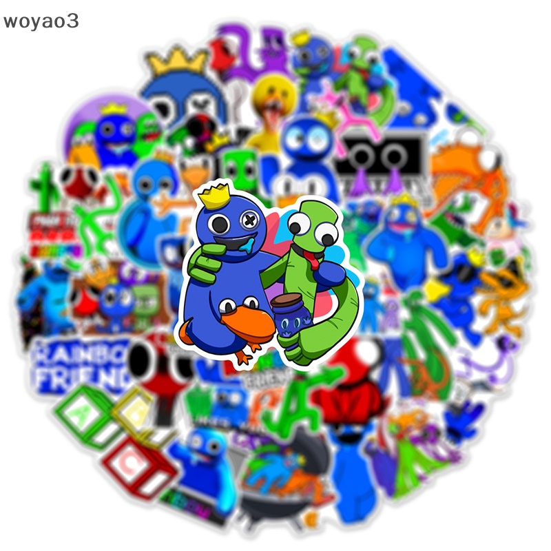 Set 50 Miếng Dán Trang Trí Điện Thoại / Laptop In Hình Trò Chơi Roblox