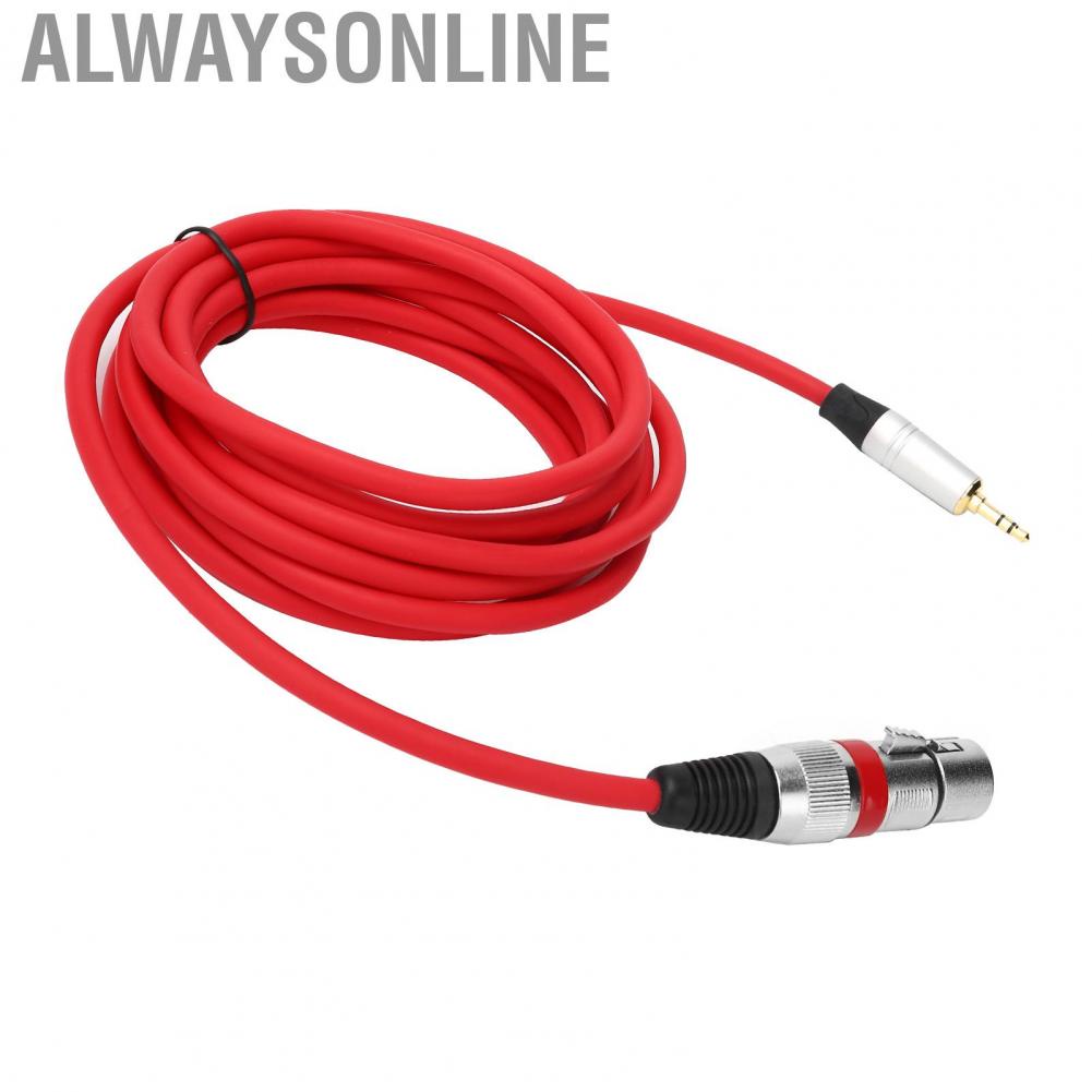 Alwaysonline 3.5mm Male To XLR Female Adapter Cable 3 M Cable Cord For Microphone New