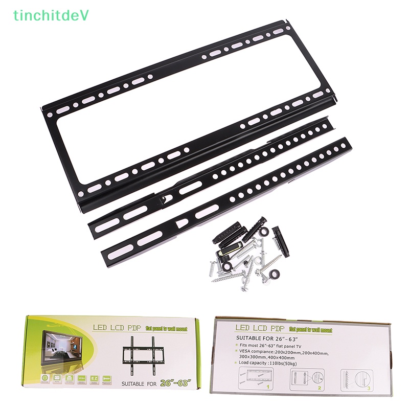 1 Bộ Giá Đỡ TV LED 26-63Inch Treo Tường Cố Định Kèm Vòng Đệm Ốc Vít