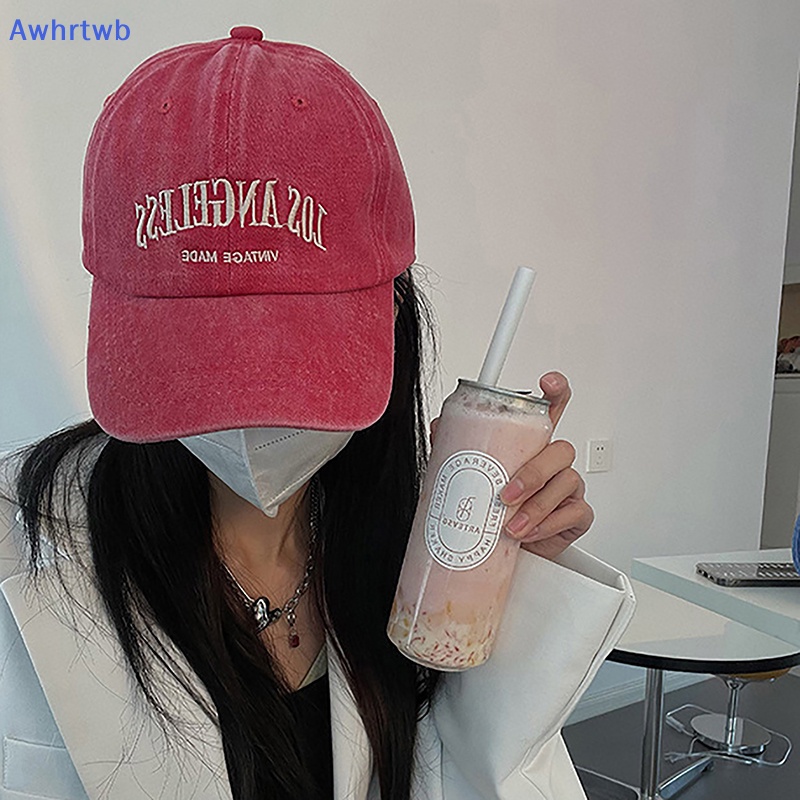 Awhrtwb Mũ Lưỡi Trai Cotton Mềm Mại Họa Tiết Chữ Phong Cách Retro Thời Trang Xuân Hè Phổ Biến Dành Cho Bạn Nữ Mới